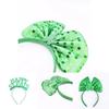 St. Patricks Day Hair Band Bow Tie Shamrock Green Irish Headband Girl Party Gift