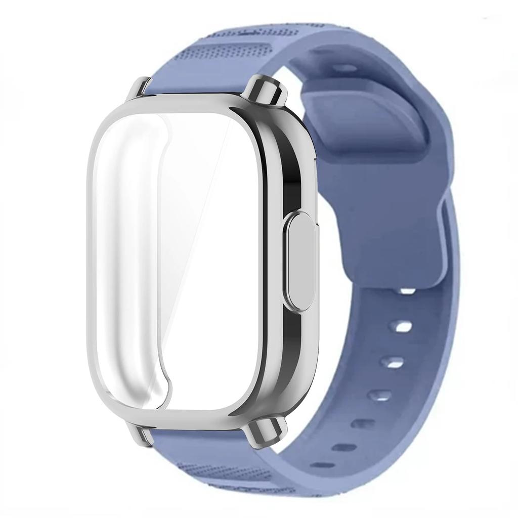 Breathable Silicone Strap+TPU Screen Protector For Redmi Watch 5 Active Band Soft Case For Redmi Watch 5 Lite Sports Band Correa