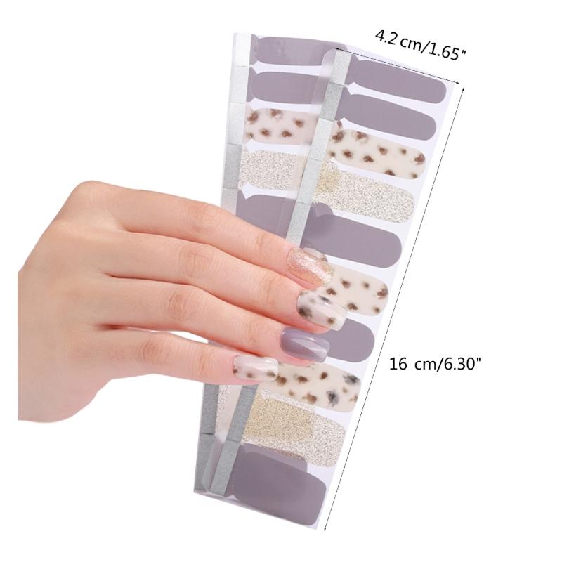 1 Sheet Nail Stickers Nail Strips Self-Adhesive DIY Nail Art Perfect for Nail Enthusiasts and Professional Manicurists