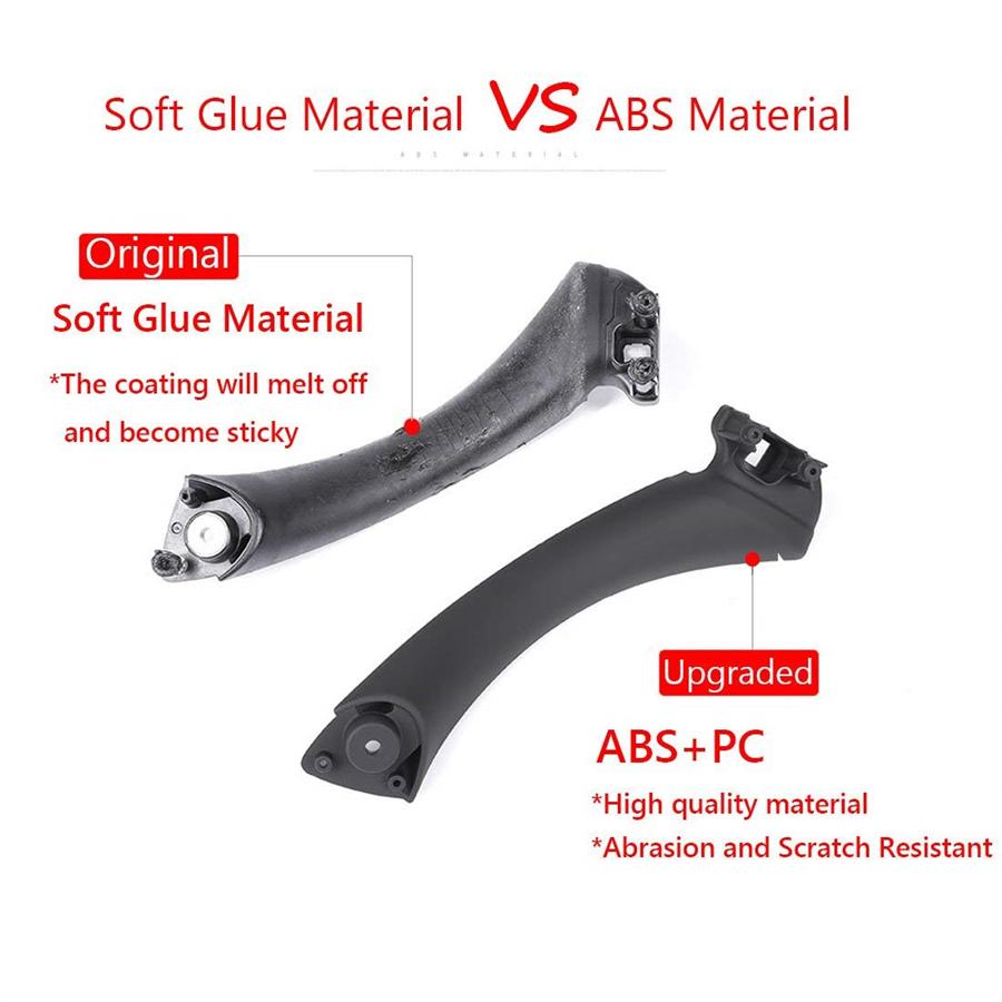 For BMW E90 3-Series Sedan Right Inner Door Panel Handle Pull Trim Cover / Black 5141 7230 850