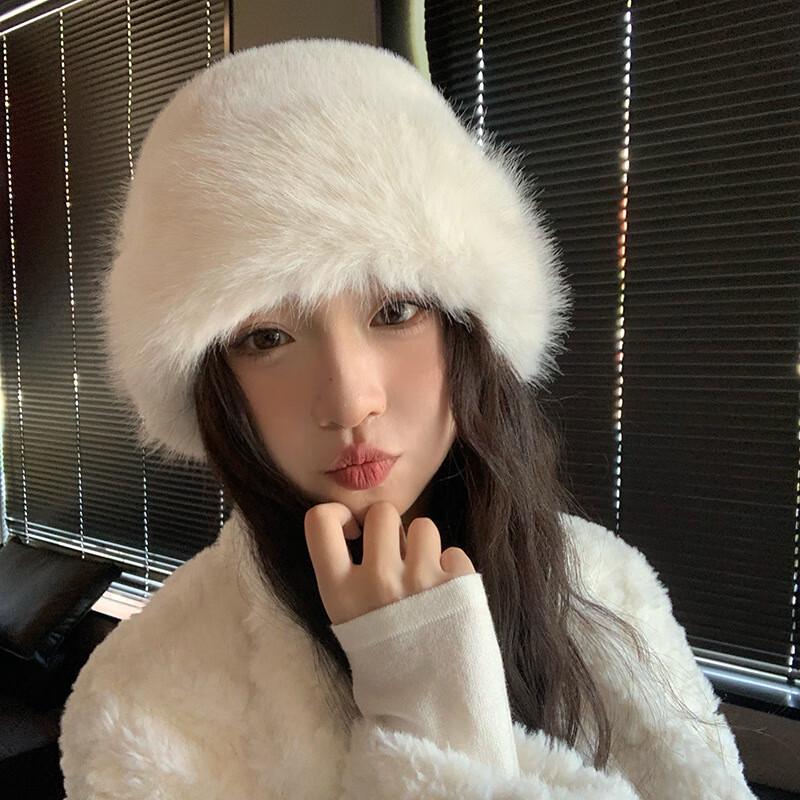

MEET SUNNY Women s Plush Mongolian Bucket Hat One Size