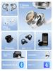 Oro EDIFIER LolliClip Auricolari Chiamata Rumore Sonno Perdita Sonora Fino a 39 Ore IP56 Google Fast Pair Multipoint Spaziale Nero "Premio VGP2025" Polsino,