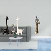 Modern Ceramic Giraffe Statue And African Tribal Lady Figurine Creative Centerpiece for Desk Office