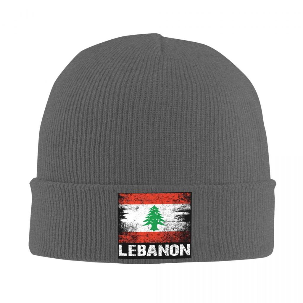 Lebanon Lebanese Flag Warm Knitted Cap Hip Hop Bonnet Hat Autumn Winter Outdoor Beanies Hats for Men Women Adult