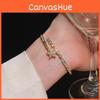 Small Boutique Gold Plated Star Open Cuff Bracelet For Elegant Womens Jewelry