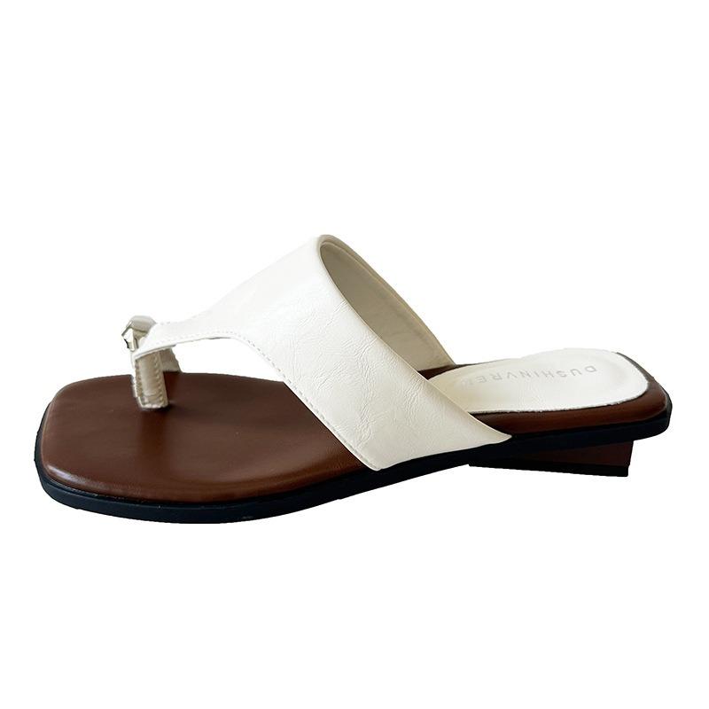 New Thick-soled Height-increasing Wedge Heel Shoes for Women Beach Sandals and Flip-flops