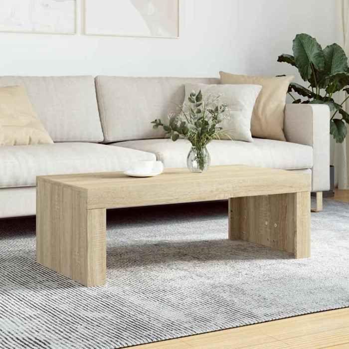 VidaXL Table basse chêne sonoma 102x50x36 cm bois d'ingénierie 823369