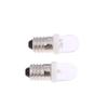 5Pcs Led E10 Dc3V 5V 6V 12V 24V Screw Bulb Warning Signal Bulb E10 Instrumentation Bulb Indicator White Auto Interior Light