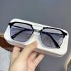 Mens Color Changing Anti Blue Light Glasses Metal Double Beam Retro Photochromic Eyewear Luxury Myopia Glasses