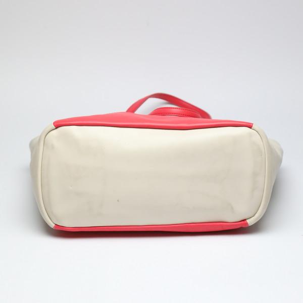 COACH Shoulder Bag Tote Bag leather Red x cream Women 23469 Used