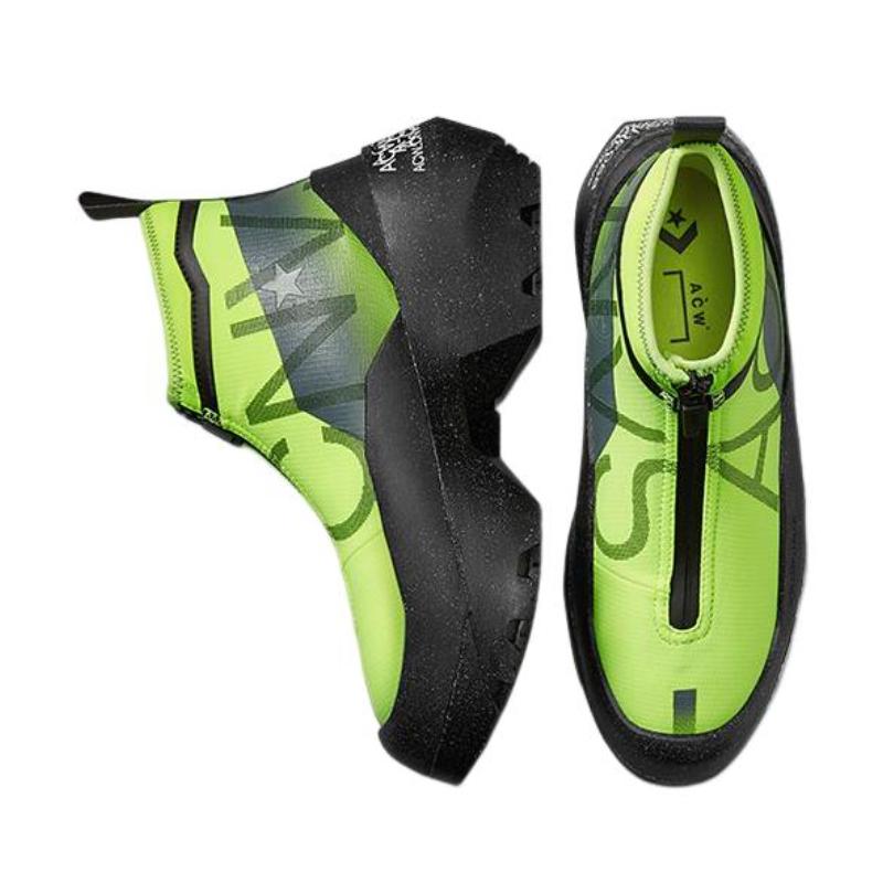 A-COLD-WALL* x Converse Geo Forma Boot Leather Sporty Trend Mid-Top Lifestyle Casual Shoes Unisex Black & Green