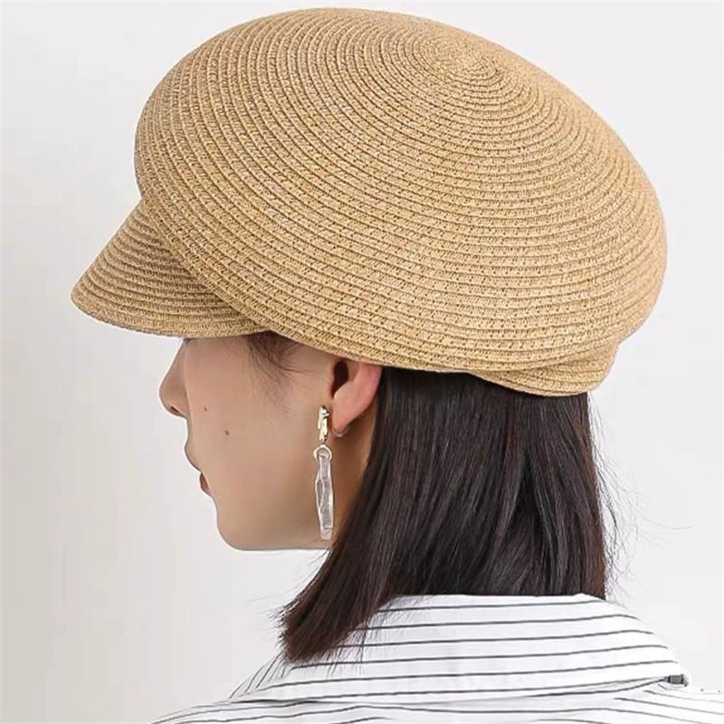 202601-lulu Ins Chic  Japan Design Summer Fine Paper Fold Brim Leisure Lady Octagonal Hat  Men Women  Visors Cap