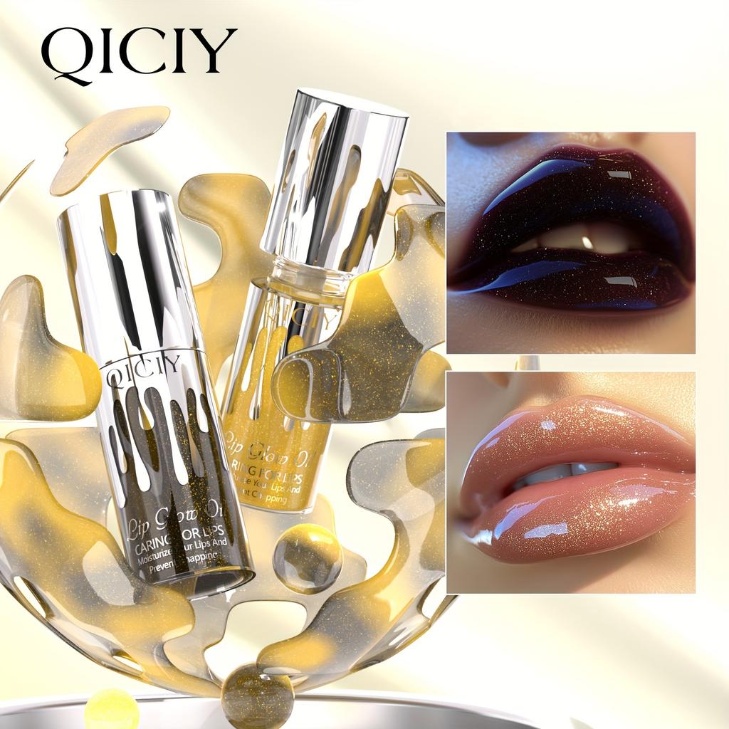 Pearlescent Color-Changing Lip Gloss,Natural Shining EffectLong-Lasting Moisturizing and Hydrating Lip Plumping Mirror Lip Glaze