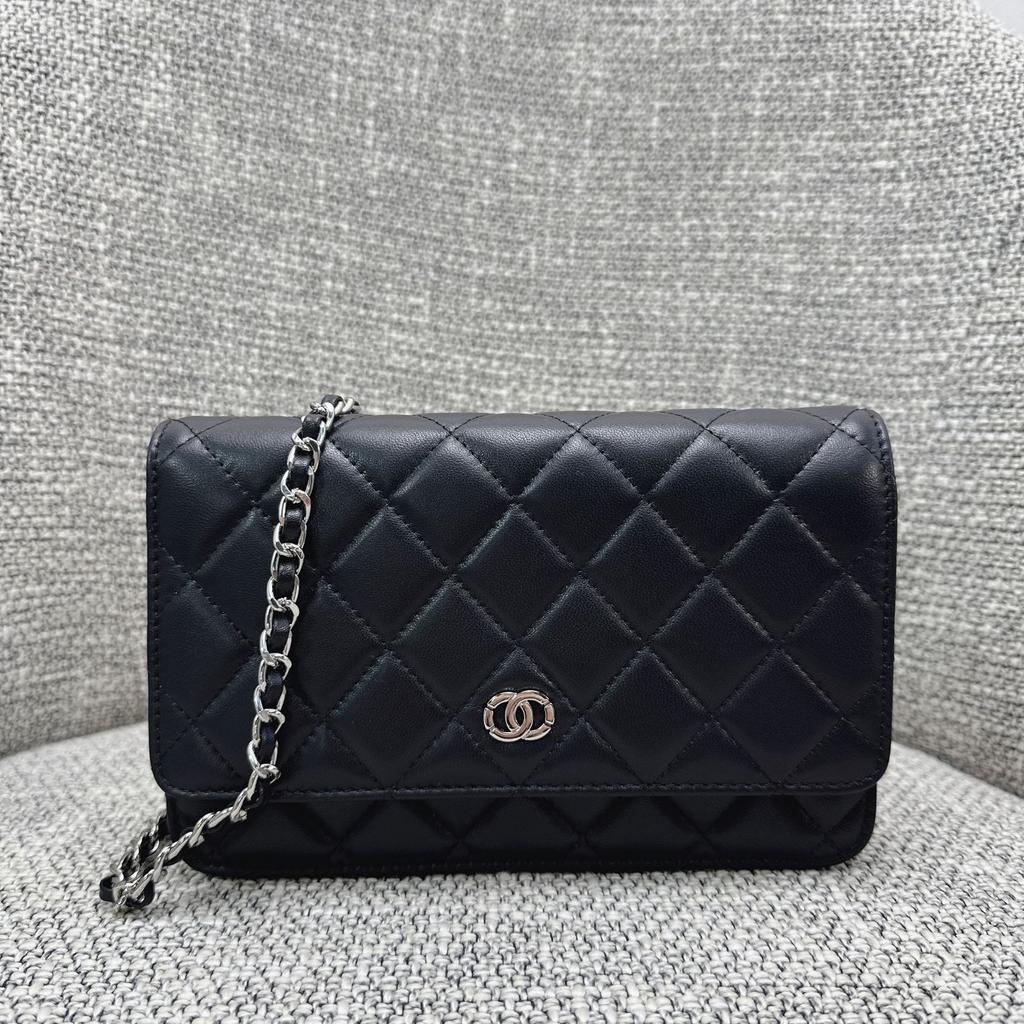 Xiaoxiangfeng woc Glückstasche, Diamantkette, Umhängetasche, kleine quadratische Ledertasche, Damen-Münztasche, Handytasche.