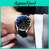 Business Mens Fashion Watch With Leather Strap And 24h Indicator For Office Executive Wear