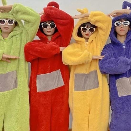 Kigurumi pajamas loungewear onesie sleepwear fluffy homewear cosplay cute appearance available 4 colors.