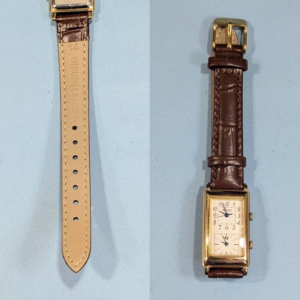 SEIKO Neue Double Face Battery and Strap Working Ladies' Watch, Replaced, Condition, Q-24
