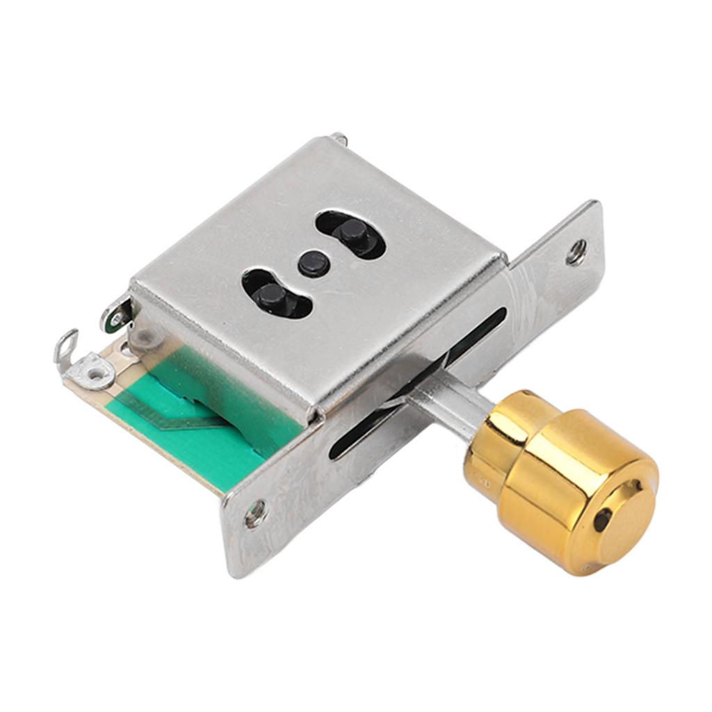 Guitar 3 Way Toggle Switch High Strength Metal Electric Guitar Pickup 3 Way Selector Switch Gold