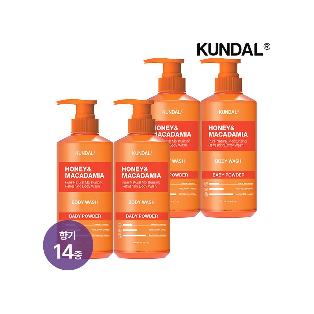 

KUNDAL Honey & Macadamia Pure Body Wash 500ml x4 (Choose 1 of 14 scents) 04. Wedding Bouquet 500ml x4