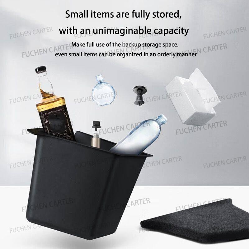 Car Trunk Side Storage Box For Tesla New Model Yl Launch Cover Plate Organizer Car Trunk Side Storage Box Refit Accessories