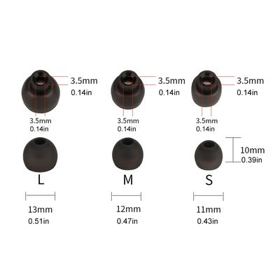 For JBL TOUR PRO+ Silicone Earplugs Earphone Replacement Ear Tips Earplug S M L Size In-Ear Earbuds Accessories