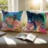 Double Sided Urusei Yatsura Pillow Cover Anime Theme Party Decoration with AntiDustmite Design for Fan Events