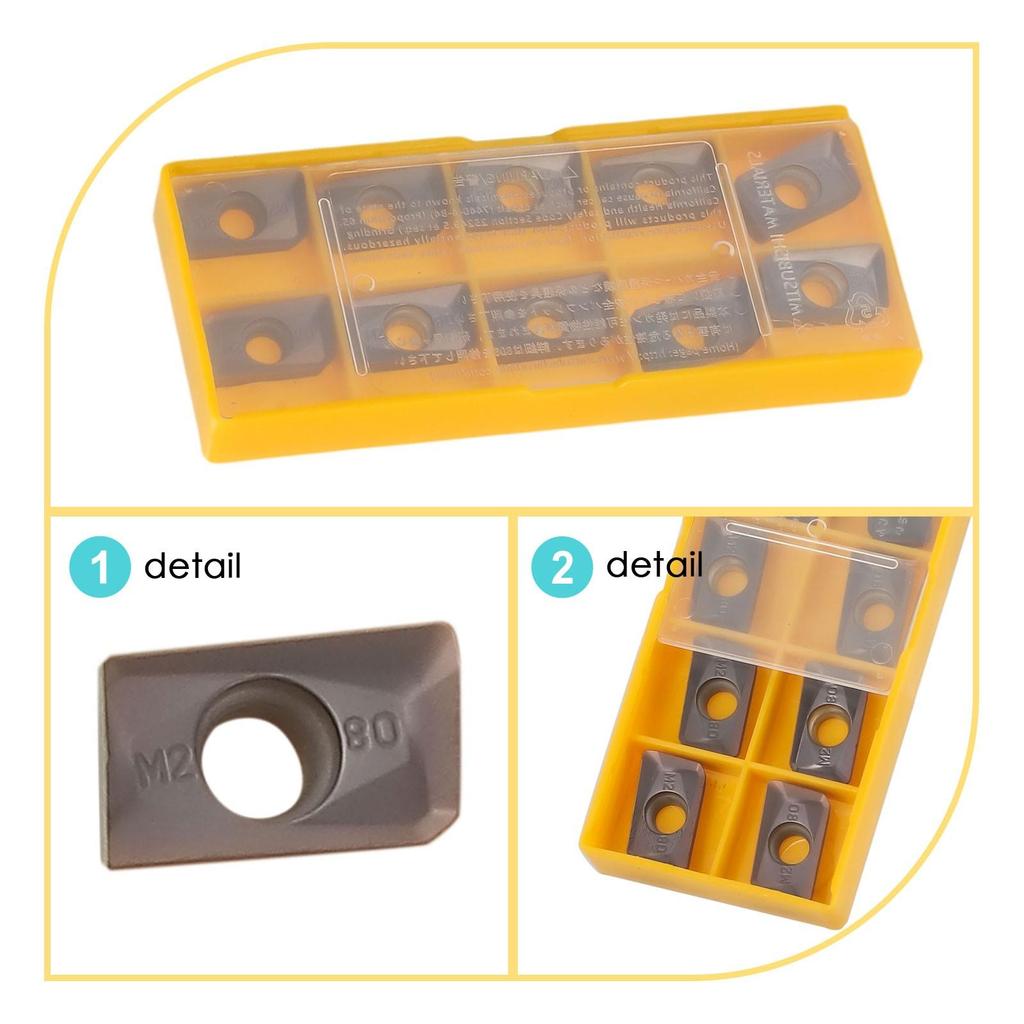 10 piezas APMT1604PDER 1135 HRC65 Fresa torneado inserto de carburo para APKT 400R