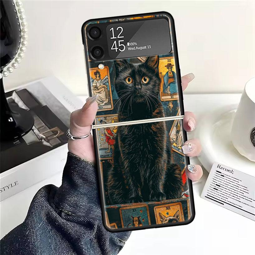 Чехлы для карт Таро  Ведьма  для Samsung Galaxy Z Flip 4 5 6 7 3 Z Flip7 Flip6 Flip4 Flip5 Flip3 5G Жесткие противоударные чехлы Fundas Samsung Z Flip