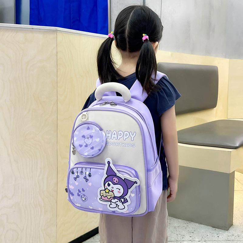 Kids' Cartoon Schoolbag: Lightweight, Double Shoulder Backpack with Spine Protection for 3-6 Year Olds
