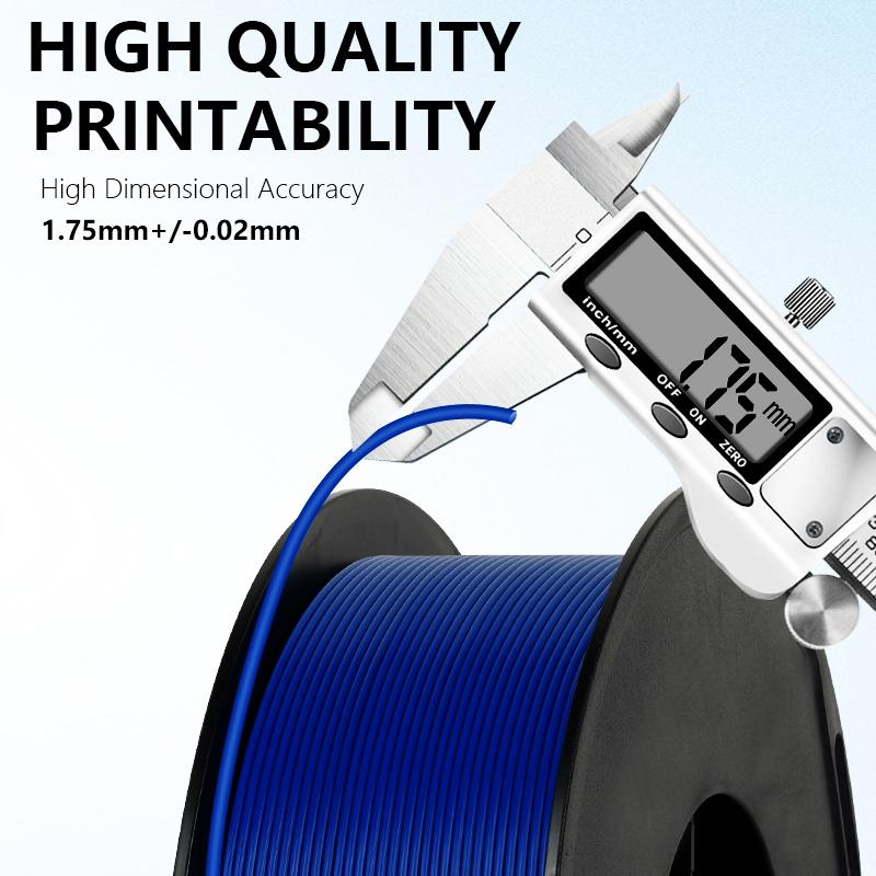 KELEIDI Factory PETG PLA ABS Filament 1.75mm 1kg(2.2lbs) Dimensional Accuracy Probability +/- 0.02 mm 3D Printers