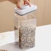 Müsli-Behälter Küche Andrückbare Luftdichte Gläser Klarer Stapelbarer Behälter für Reis Getreide Hausbäcker Vorratskammer-Organisatoren Trockenfrüchte