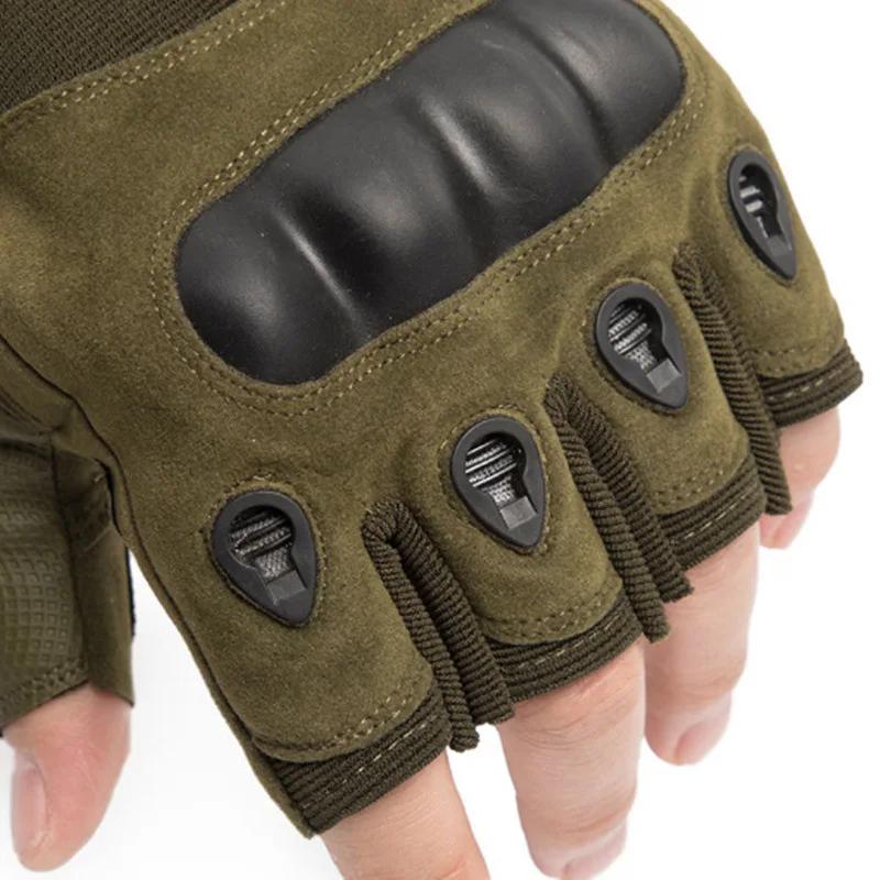 Fitness Anti Slip Cycling Gloves, Wear-resistant Outdoor Tactical Sports Climbing Half Finger Gloves
