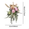 Artificial Floral Swag Flower Teardrop Wreath Decor Sturdy Garland for Wedding Anniversary