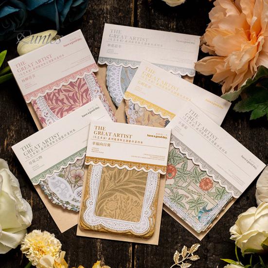 

50 шт., винтажная бумага для скрапбукинга, набор уникальных полых конструкций, бумага для рукоделия для журналов, декор книги F