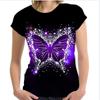 Summer T-Shirts Butterfly 3D Print Streetwear Women's Casual Fashion Oversized O-Neck T Shirt Female Girl Tops Tees Clothing