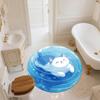 Water Ripple Cat,Round Area Rug,Carpet Rug for Living Room Bedroom Sofa Playroom Decor,Non-slip Floor Mat