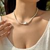 Bohemian Style Cute Ceramic Fish Pendant Rice Bead Necklace For Women Colorful Seaside Vacation Jewelry Accessories