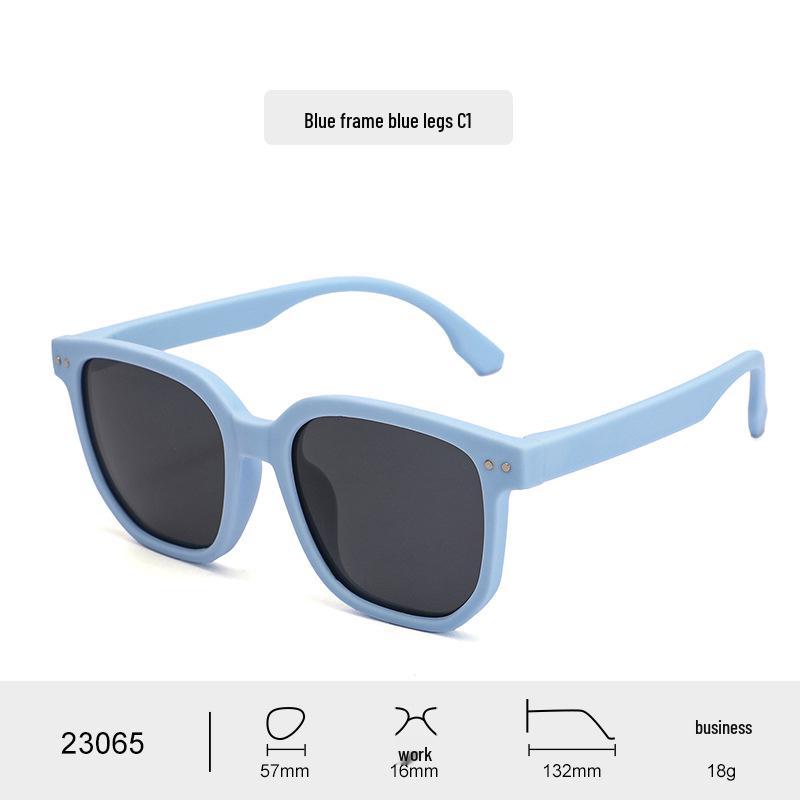 Silicone Soft Polarized UV Protection Children's Sunglasses - Studded Square Frame for Boys & Girls, Trendy Baby Eye Protection for Outings