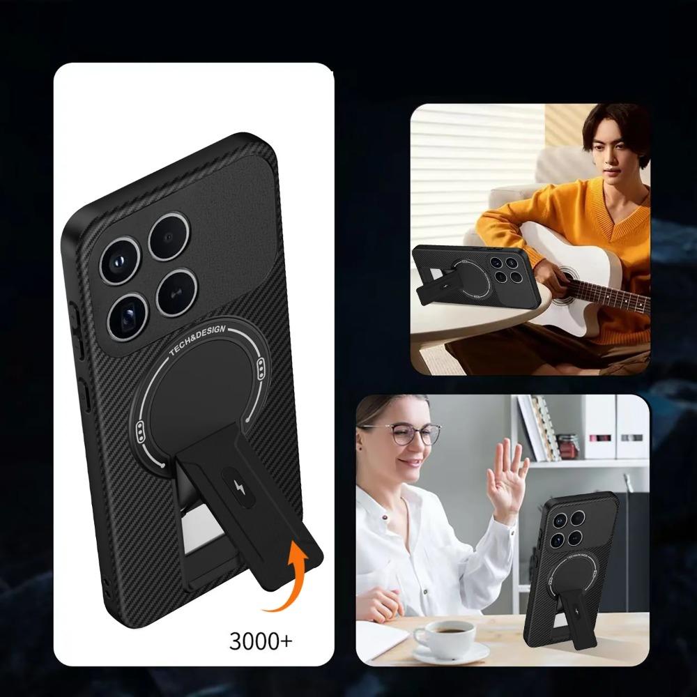 Luxury Kevlar Carbon Fiber for Magsafe Case for Xiaomi Poco F8 Pro F8 Ultra Magnetic Wireless Charging Holder Camera Protect Shockproof Bumper Cover