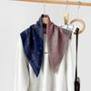 Mary Herringbone cashew silk scarf, color-blocking square scarf, literary vintage small scarf, decorative scarf, breathable scarf