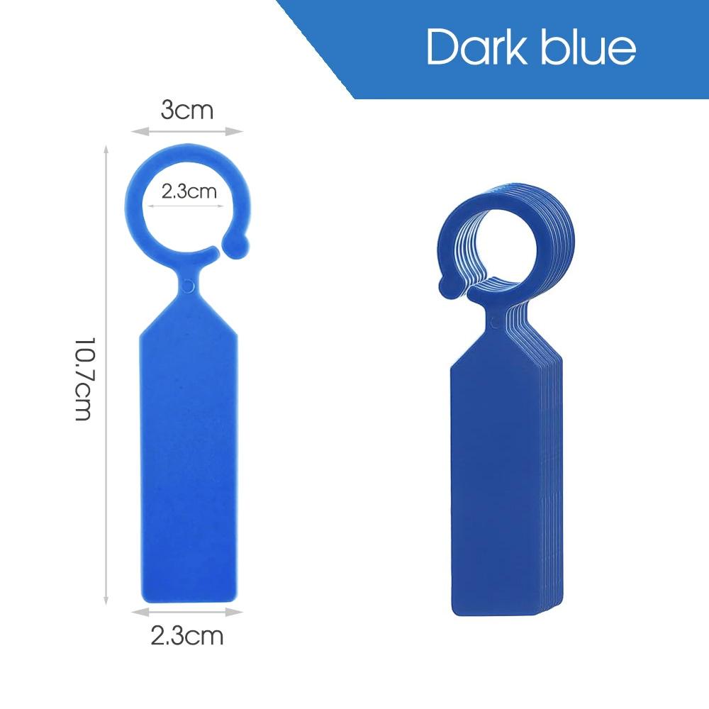 100PCS 10.7x2.3CM Plastic Garden Hanging Plant Tags Ring Label Hook Tree Marker Nursery Stake Greenhouse Bonsai Collar Signs