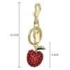 Sparkling Luxury Diamonds Delicious Fruits Keychain Pendant For Women Girls Exquisite Backpack Decoration Accessories Gifts
