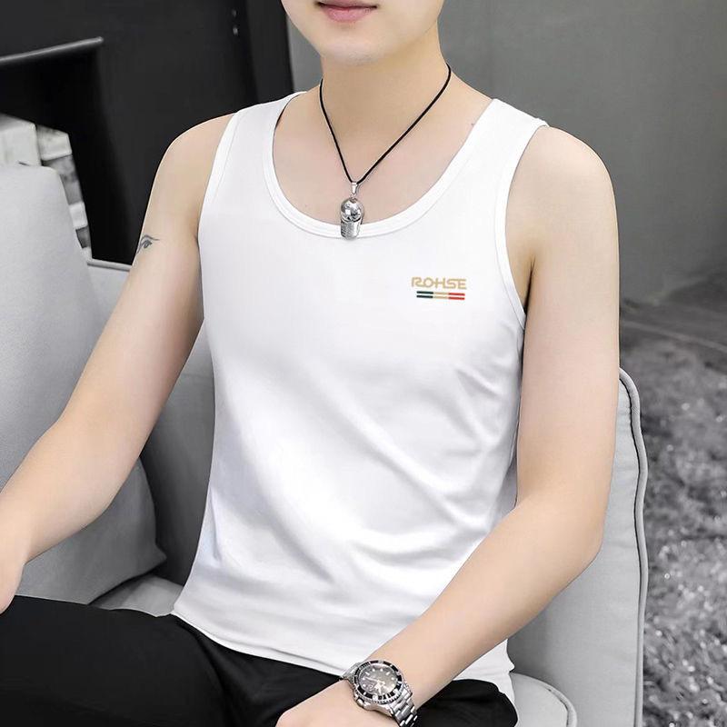 Round Neck Slim Tank Top Sports Undershirt Man