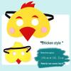 Children's Day Animal Masks: Frog & Tiger Cartoon Eye Masks for Kindergarten Performances