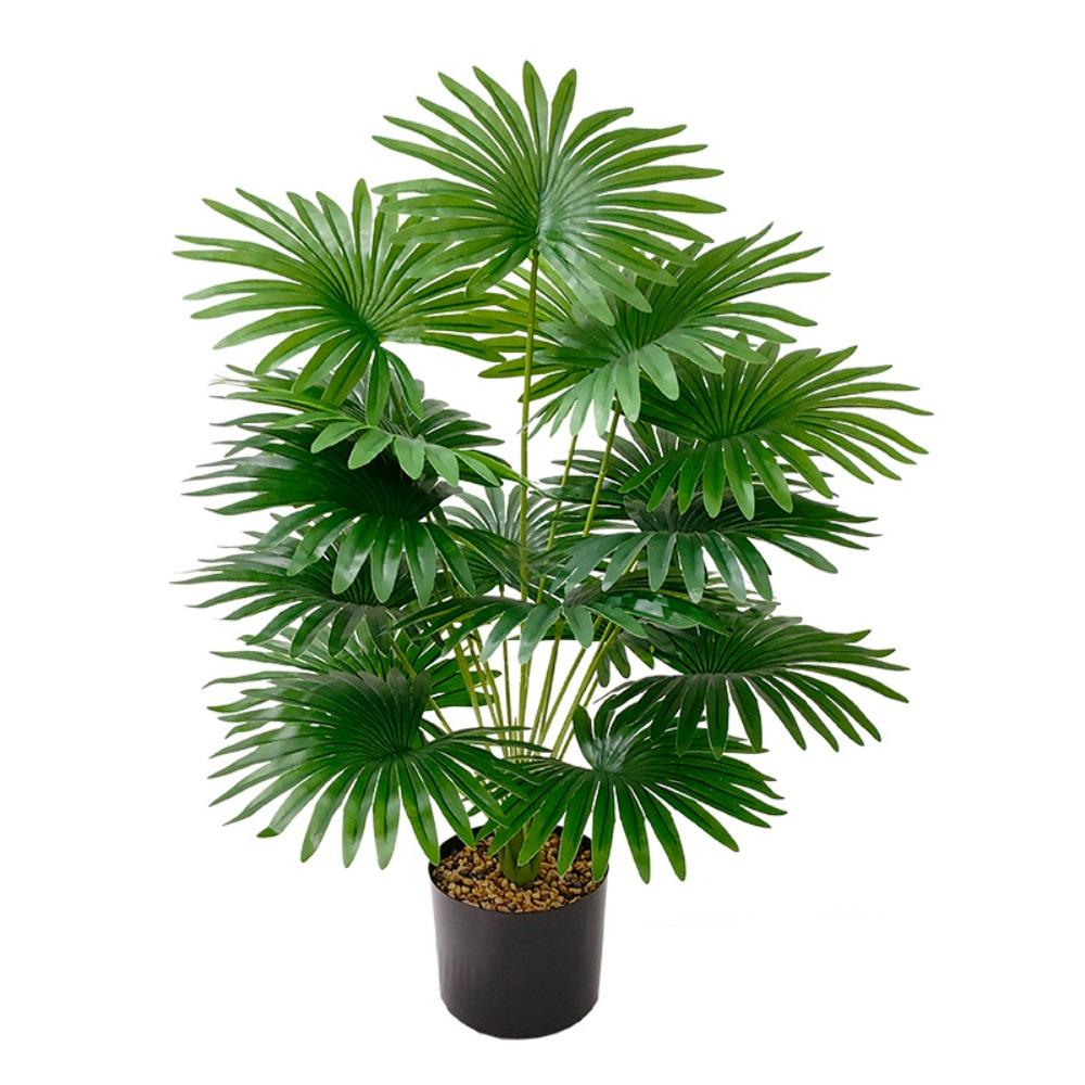 Fern Plant Artificial Fan Leaf Plant 9-18 Leaves Palm Tree  Christmas Decor