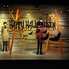 New Happy Halloween Pumpkin Bat Wall Sticker Living Room Bedroom Decorative Wallpaper