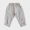Boys' Cotton-Linen Elastic Waist Pants for Small & Medium Kids – Solid Color, Lightweight, Mosquito-Repellent Trousers