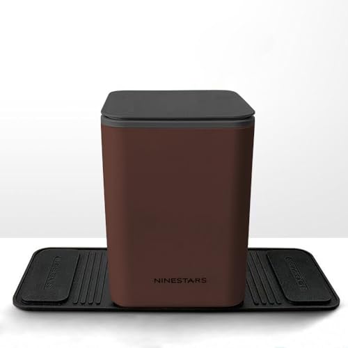 

Car trash can, in-car trash can that won t tip over, equipped with rubber base, Daruma-style structure, can handle sudden stops, can handle vibra