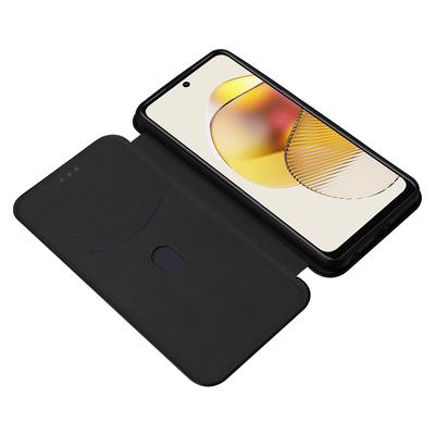 For Motorola Moto G13 4G/G23 4G/G53 5G Phone Case Card Holder Carbon Fiber Texture Leather Stand Cover