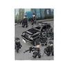 1 set of black man building block model set city police model building block set children's toys new